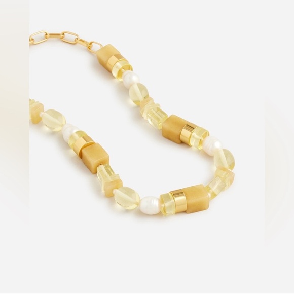 J. Crew Stone and pearl necklace NWOT TOP RATED - Picture 3 of 7